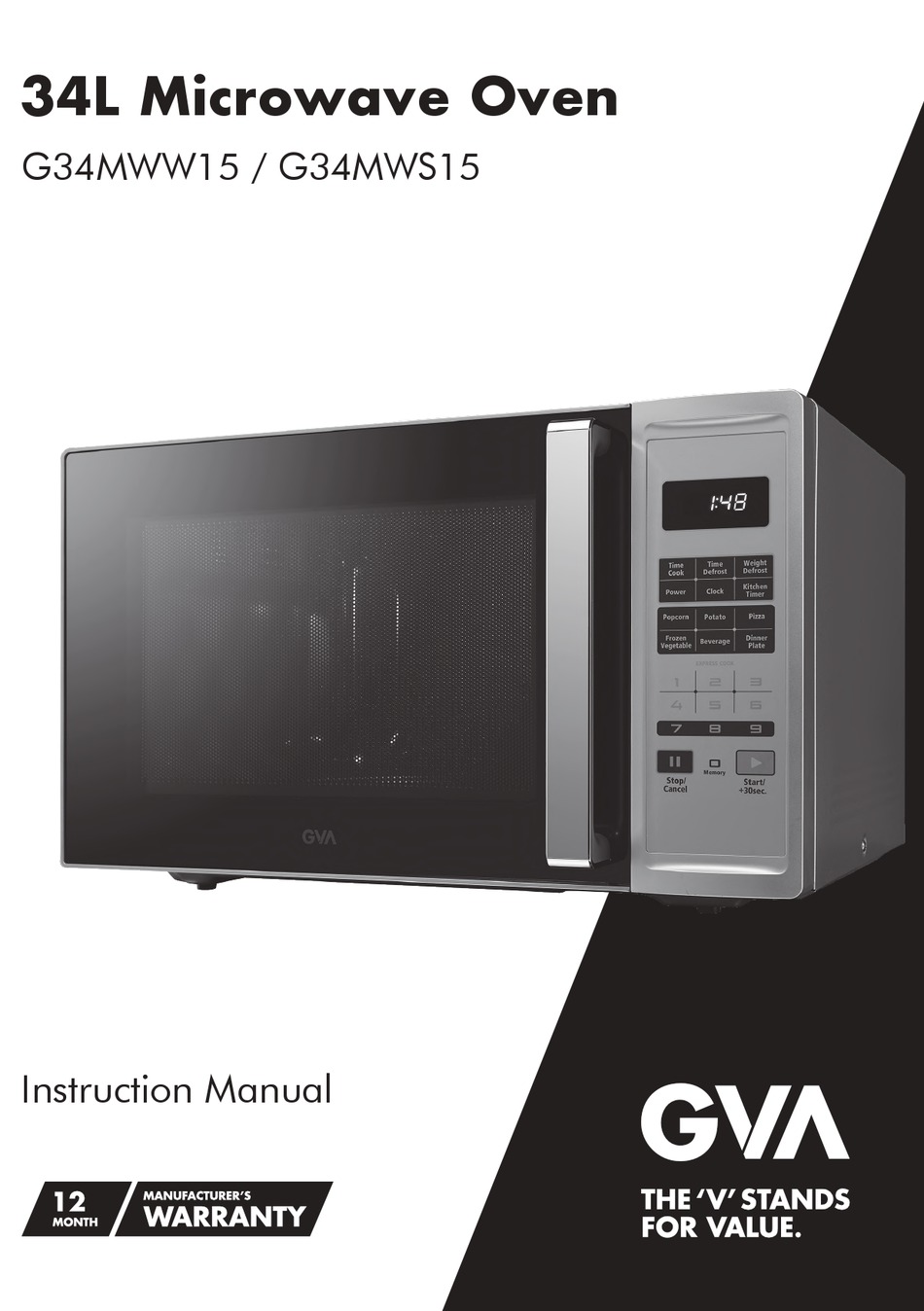 GVA G34MWW15 INSTRUCTION MANUAL Pdf Download ManualsLib