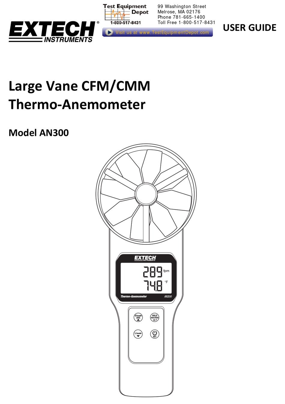 EXTECH INSTRUMENTS AN300 USER MANUAL Pdf Download | ManualsLib