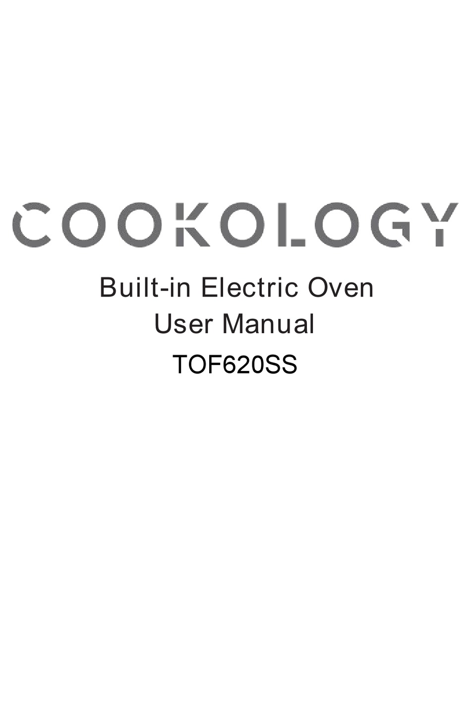 COOKOLOGY TOF620SS USER MANUAL Pdf Download ManualsLib