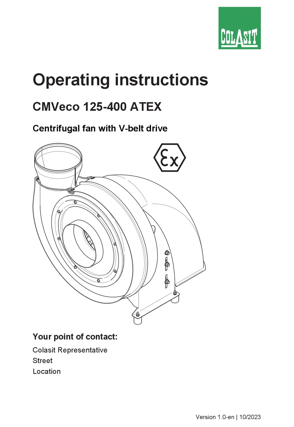 Colasit Cmveco Operating Instructions Manual Pdf Download Manualslib