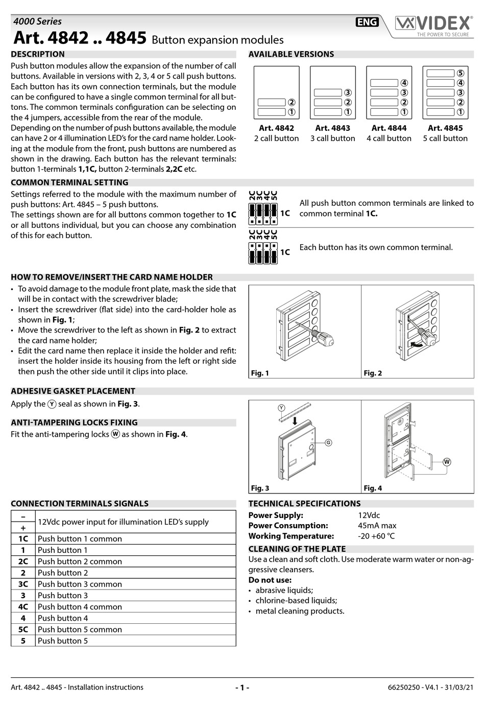 VIDEX 4843 MANUAL Pdf Download | ManualsLib