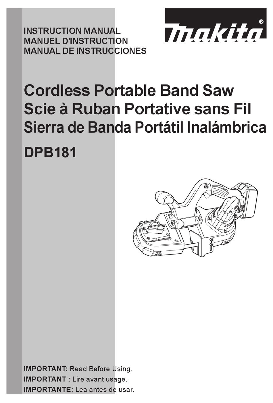 MAKITA DPB181 INSTRUCTION MANUAL Pdf Download | ManualsLib