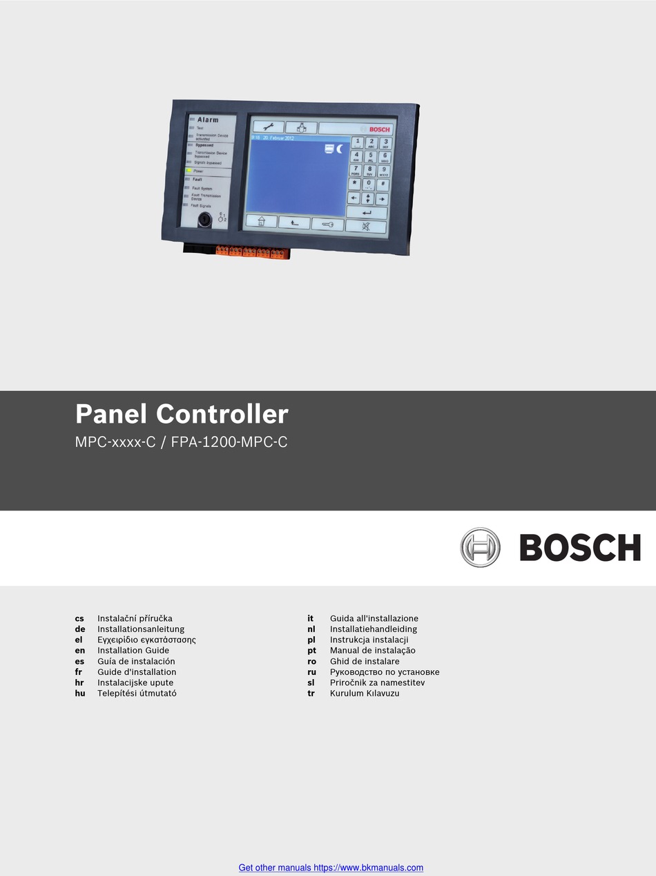 BOSCH MPC-C SERIES INSTALLATION MANUAL Pdf Download | ManualsLib