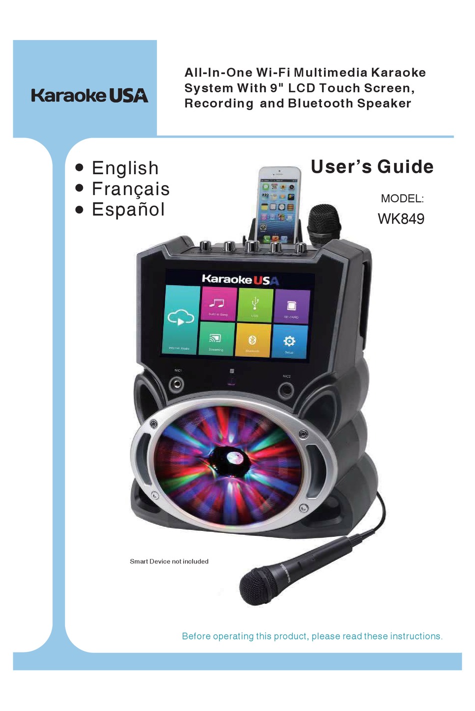 KARAOKE USA WK849 USER MANUAL Pdf Download ManualsLib