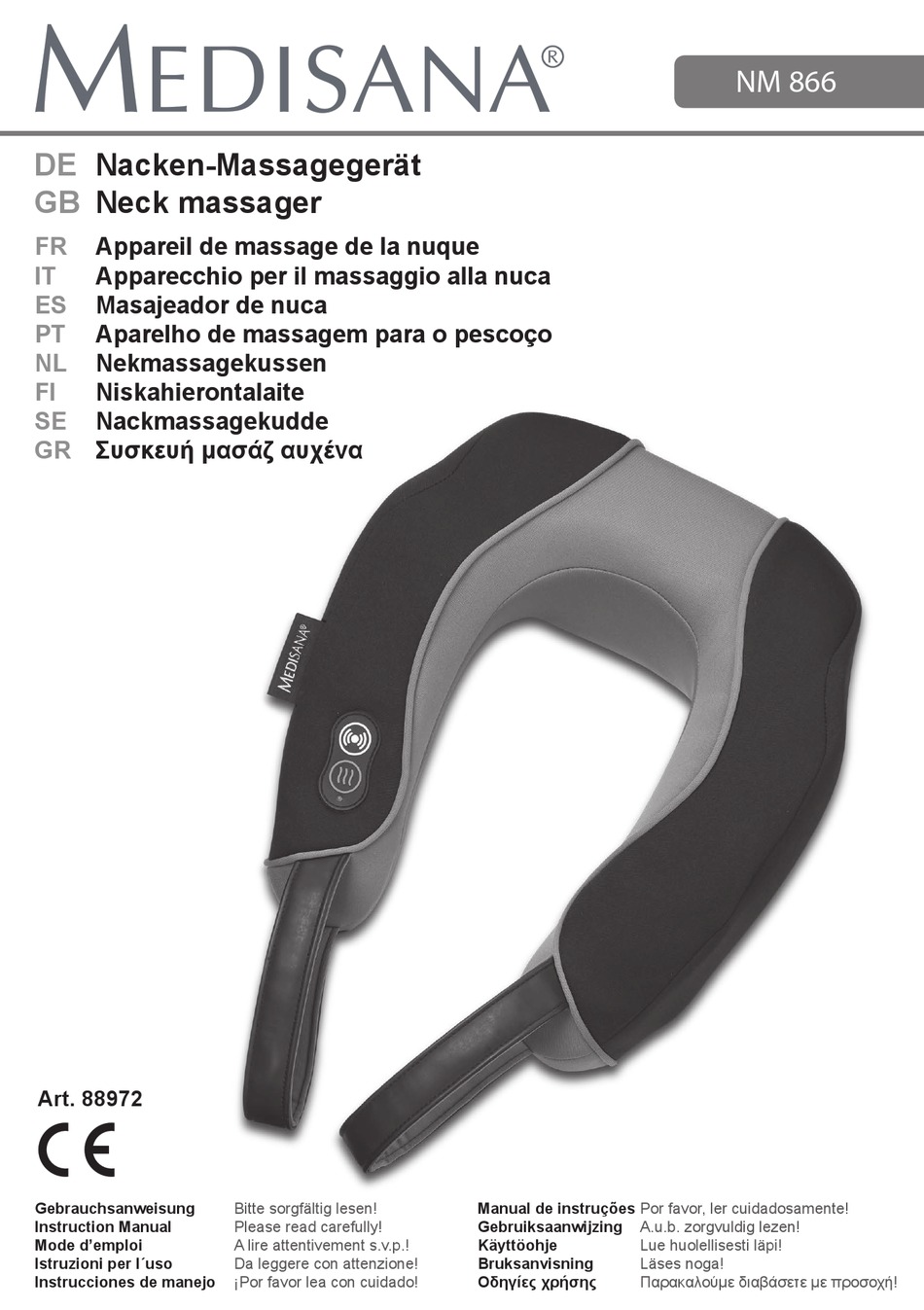 MEDISANA NM 866 INSTRUCTION MANUAL Pdf Download | ManualsLib
