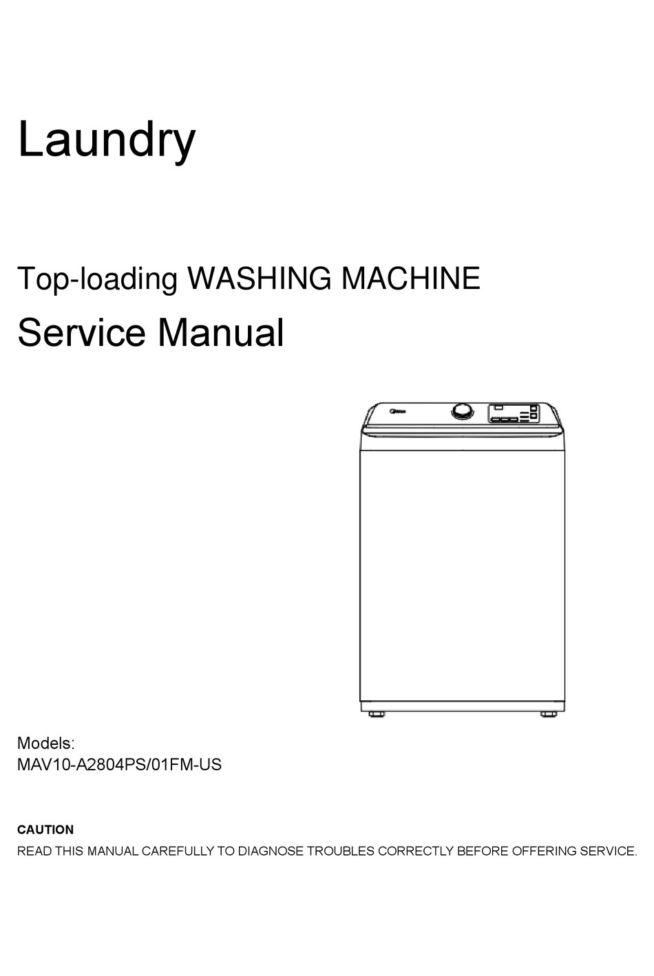 MIDEA MAV10-A2804PS/01FM-US SERVICE MANUAL Pdf Download | ManualsLib