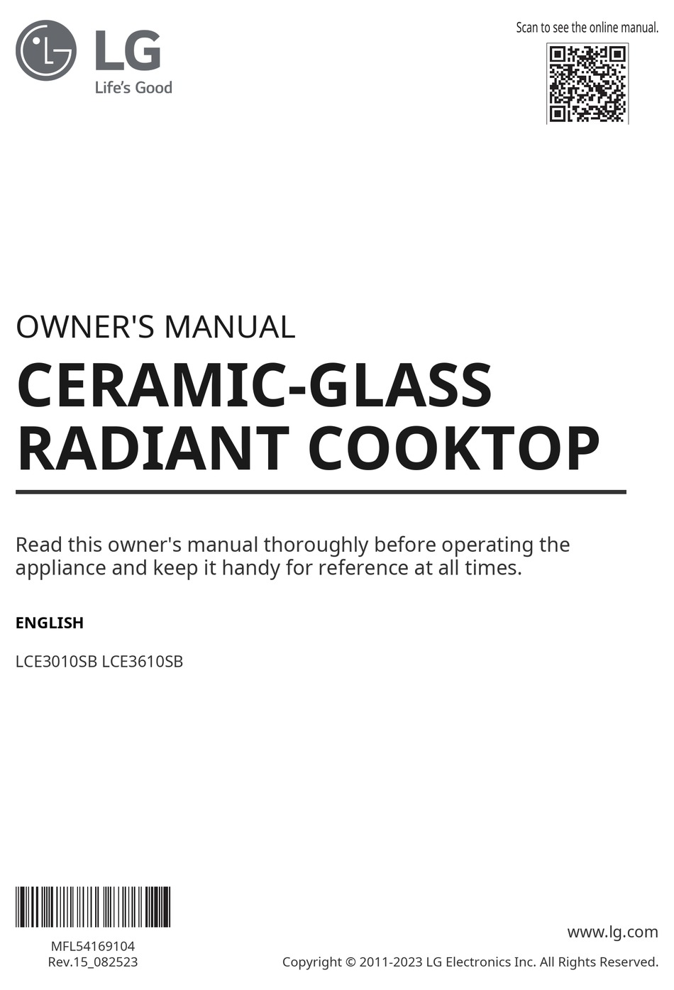 LG LCE3010SB OWNER'S MANUAL Pdf Download ManualsLib