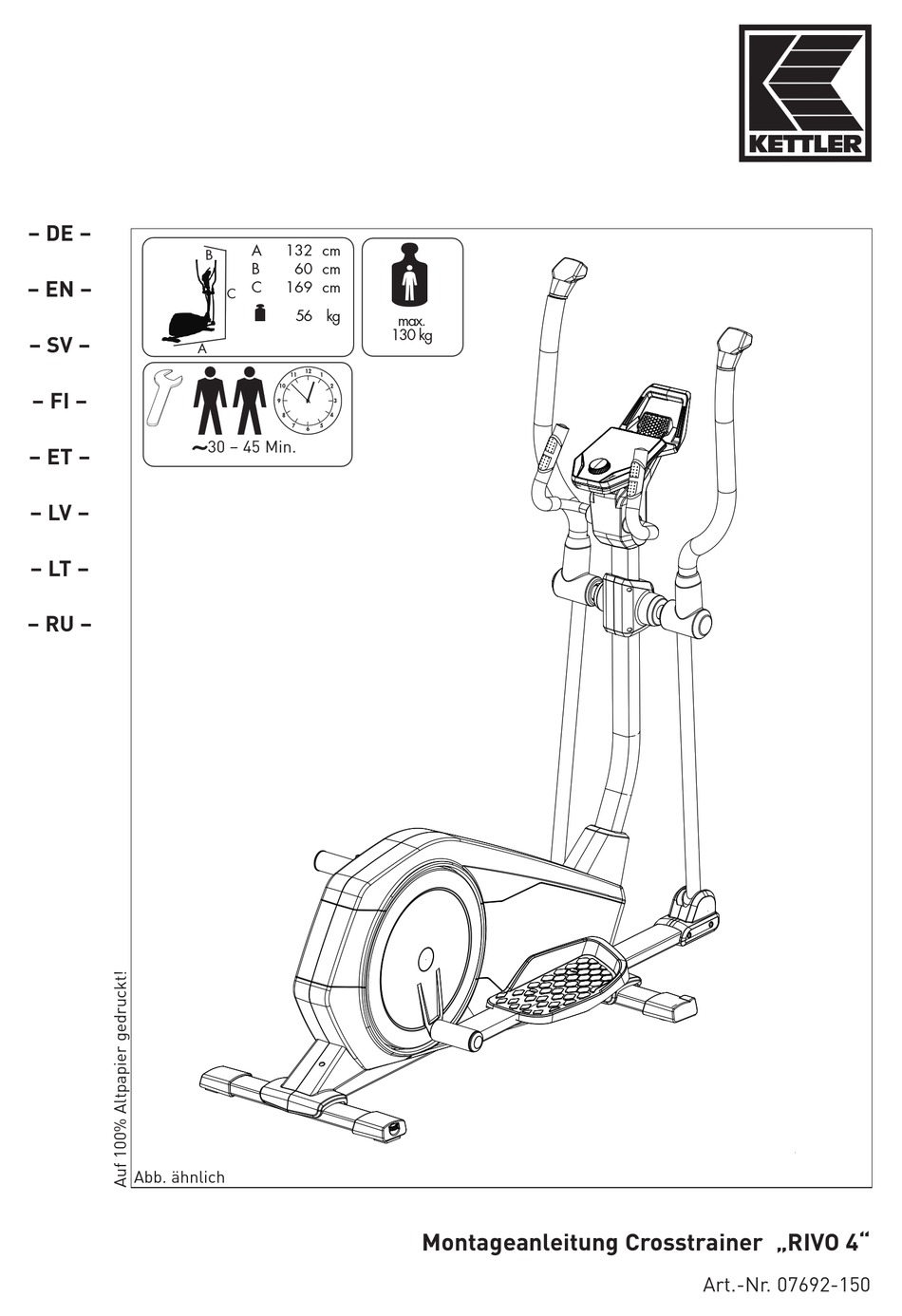 KETTLER RIVO 4 MANUAL Pdf Download | ManualsLib