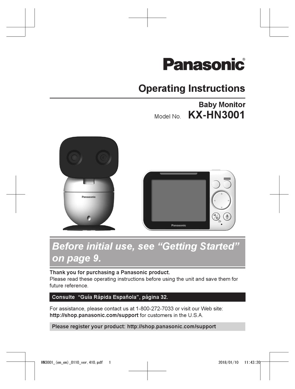 PANASONIC KX-HN3001W OPERATING INSTRUCTIONS MANUAL Pdf Download ...