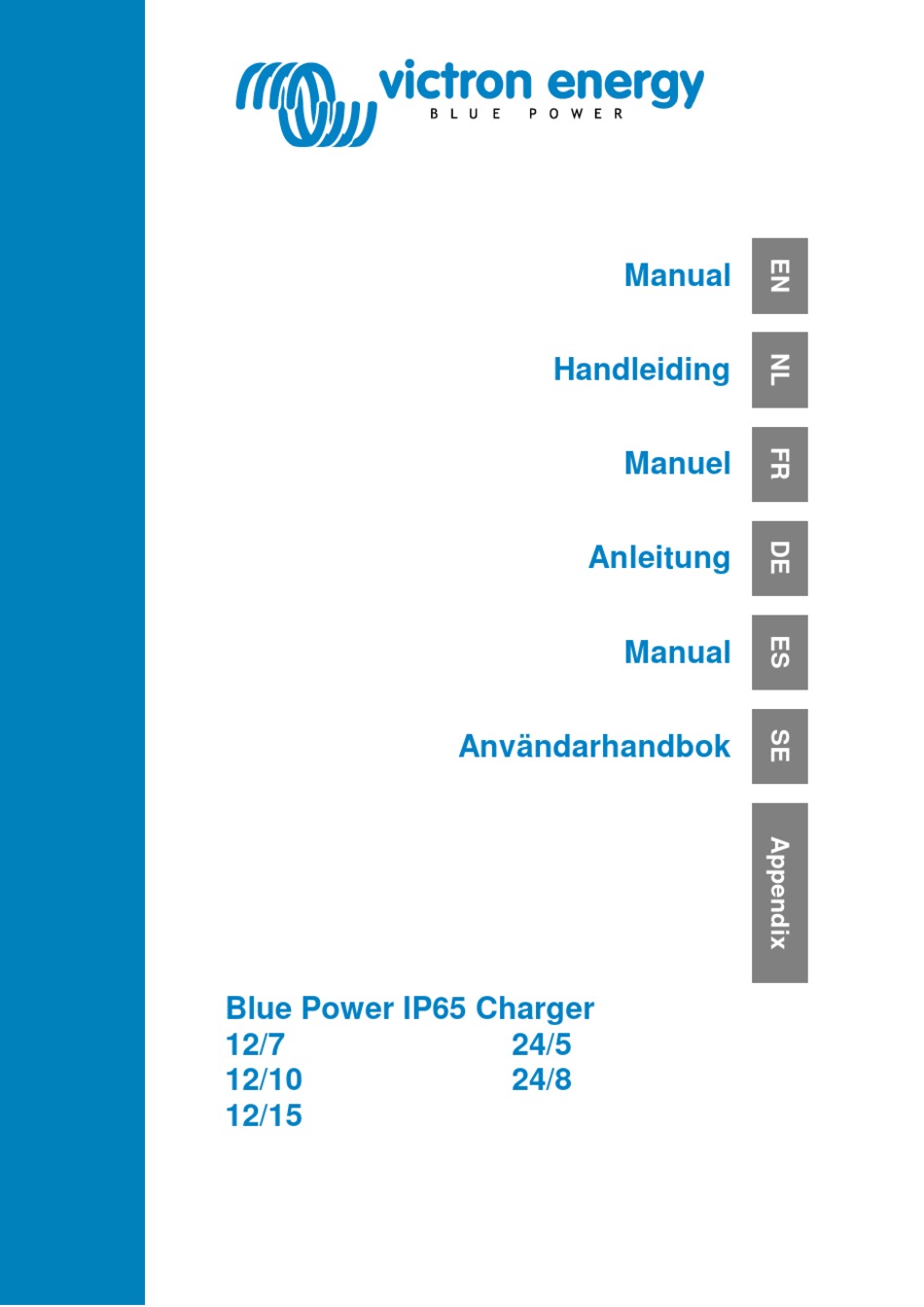 VICTRON ENERGY BLUE POWER IP65 CHARGER 12/7 MANUAL Pdf Download