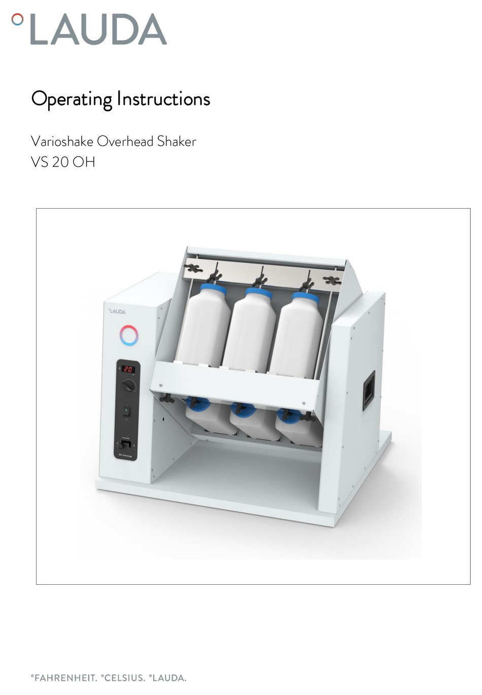 LAUDA VS 20 OH OPERATING INSTRUCTIONS MANUAL Pdf Download ManualsLib