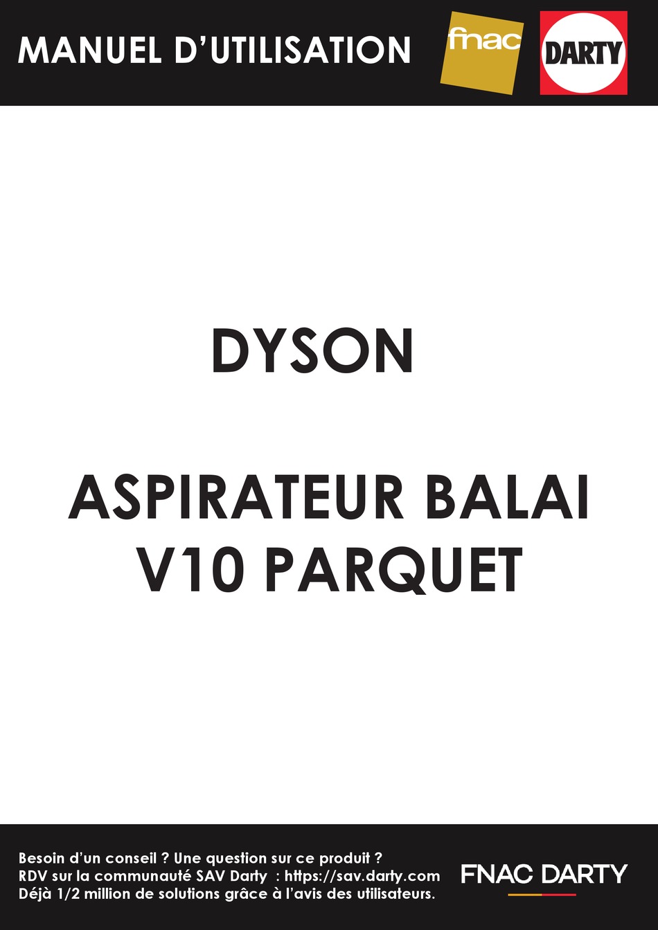 DYSON V10 PARQUET OPERATING MANUAL Pdf Download ManualsLib