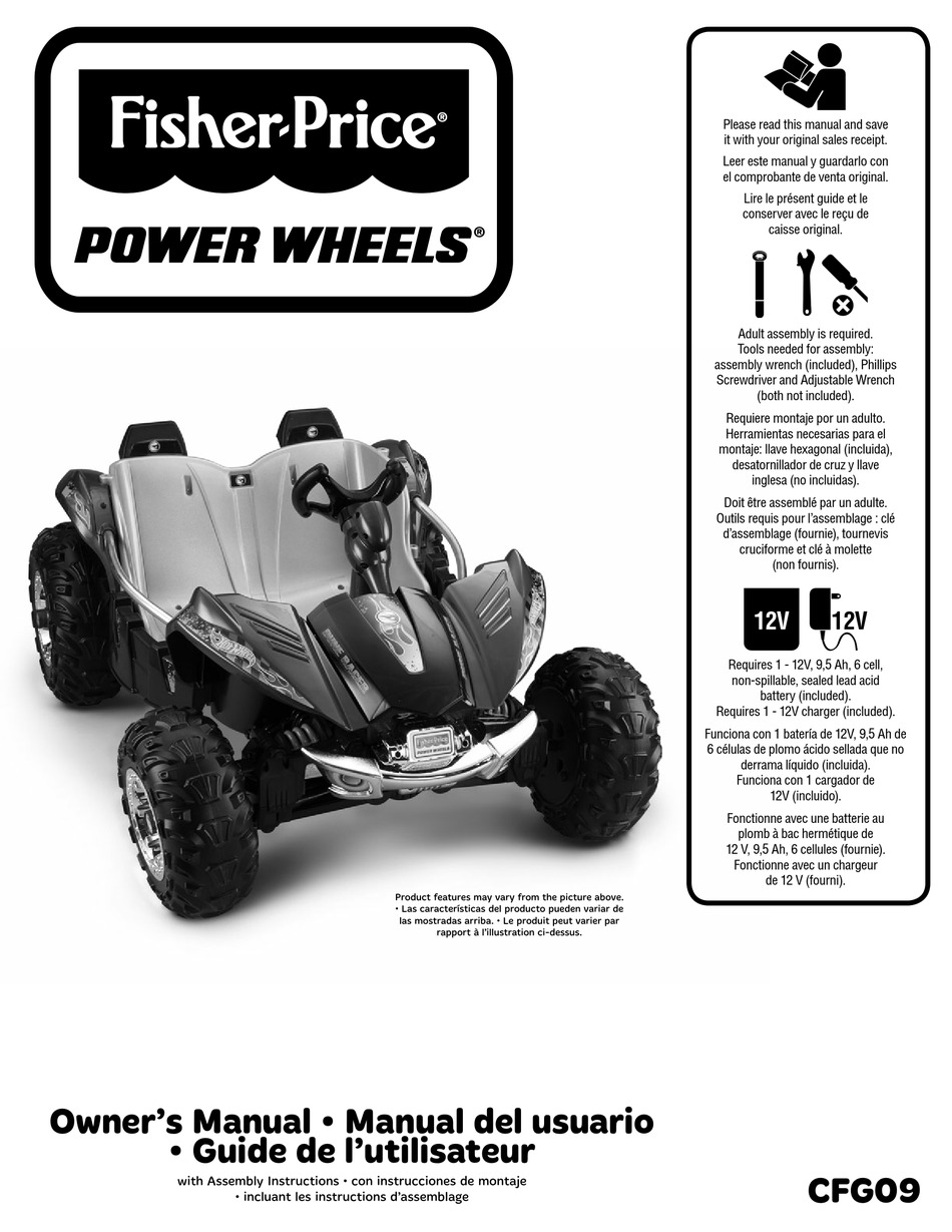 FISHERPRICE POWER WHEELS CFG09 OWNER'S MANUAL Pdf Download ManualsLib