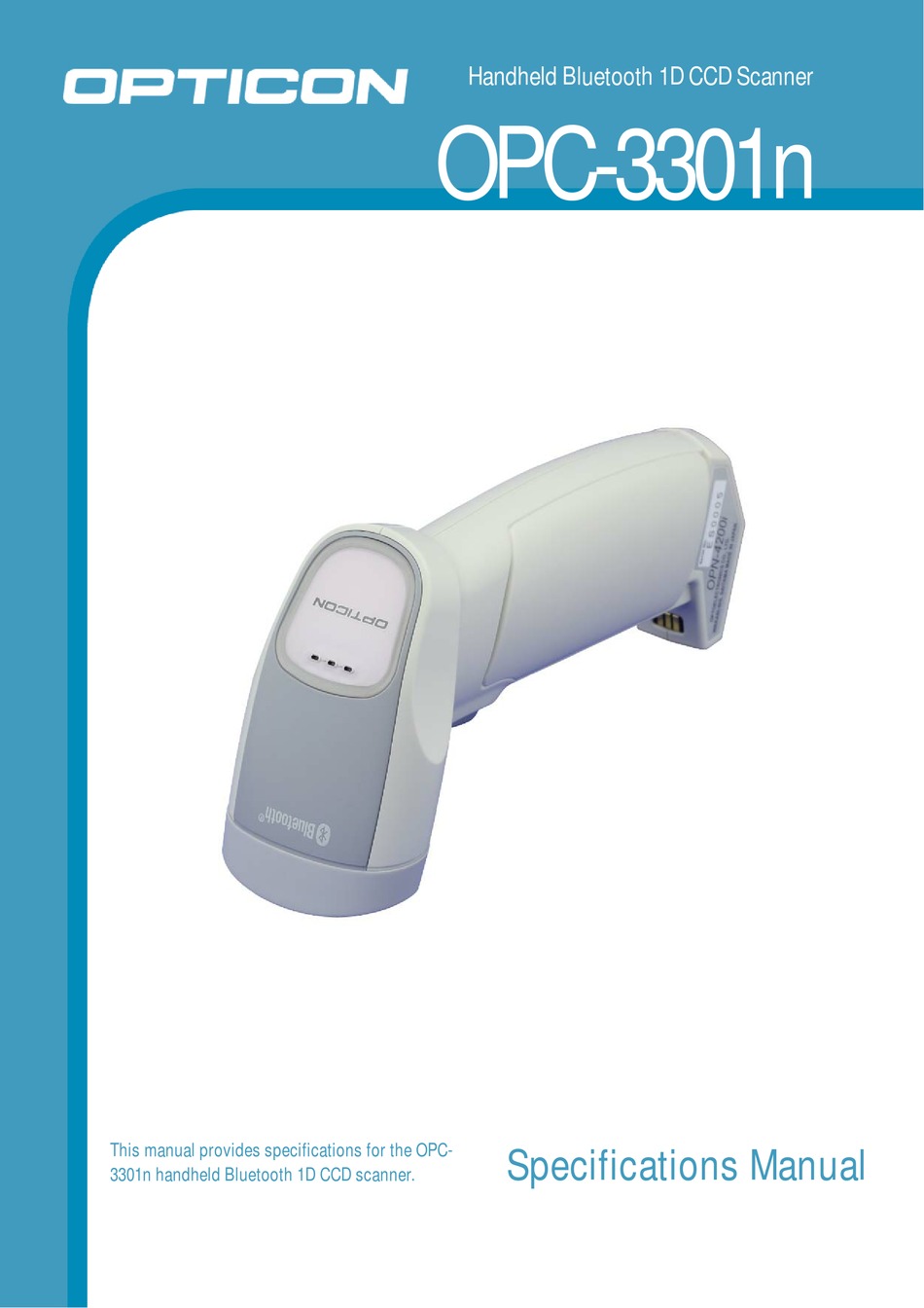 OPTICON OPC3301N SPECIFICATION MANUAL Pdf Download ManualsLib