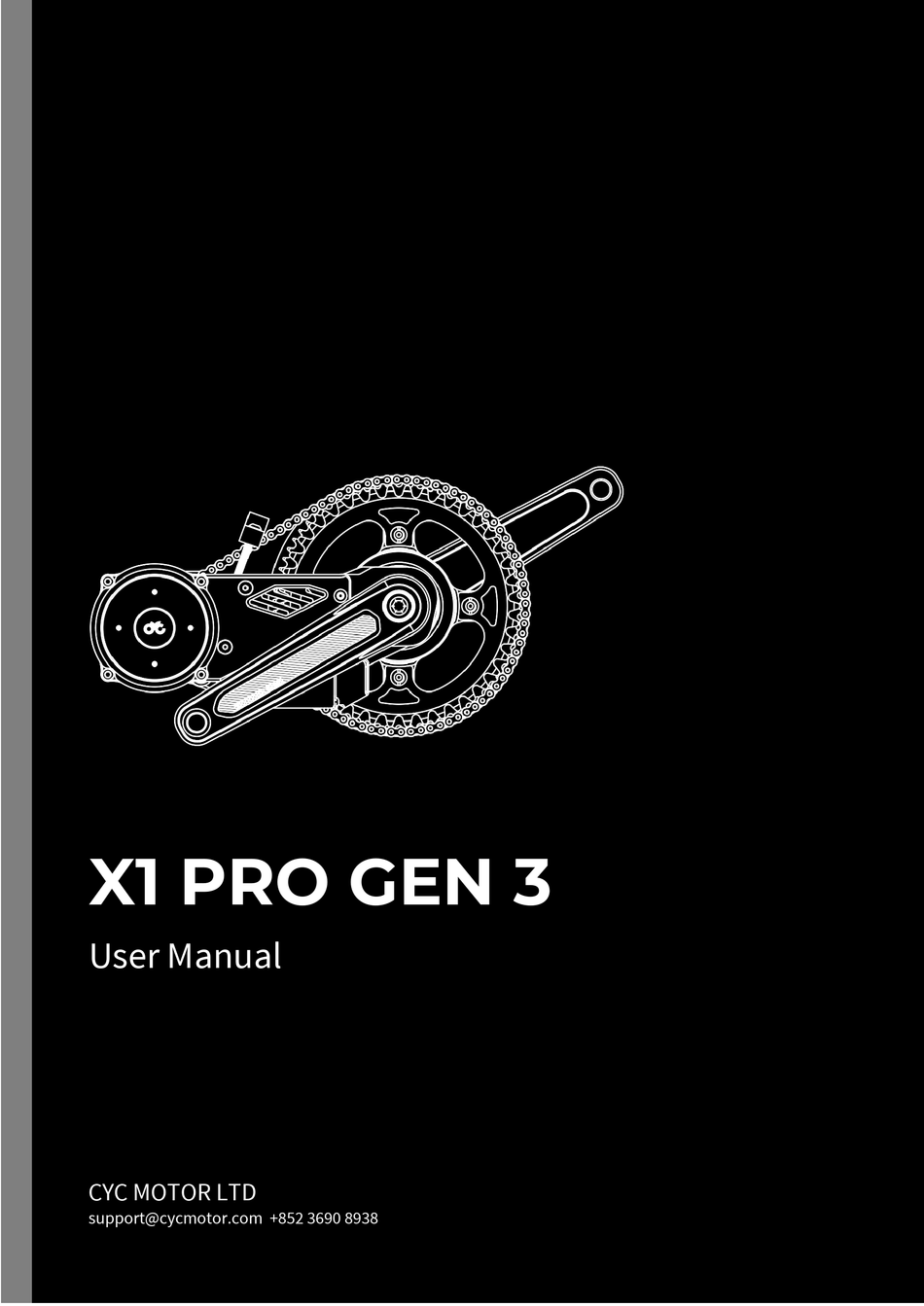 CYC MOTOR X1 PRO GEN 3 USER MANUAL Pdf Download ManualsLib