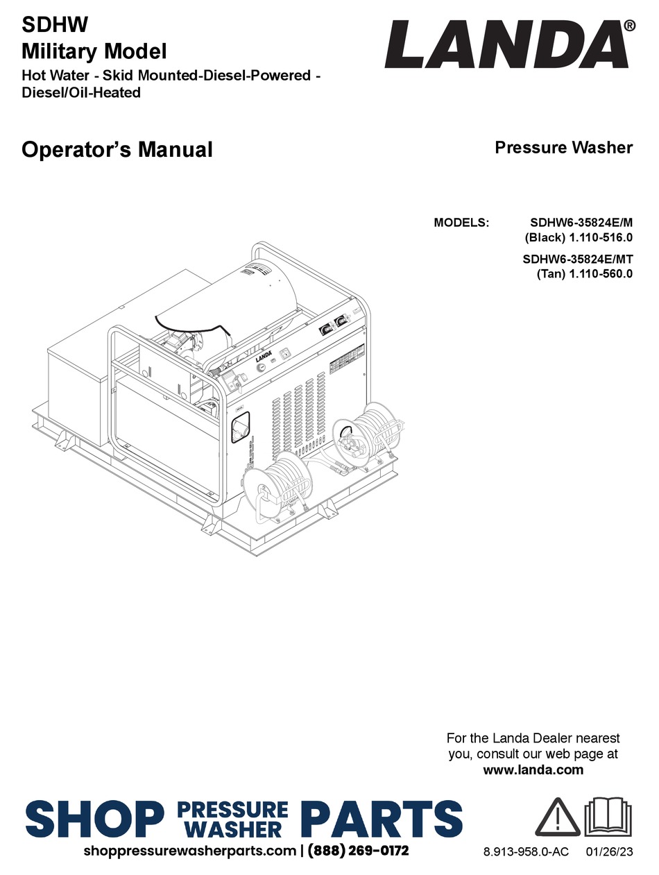 LANDA SDHW SERIES OPERATOR