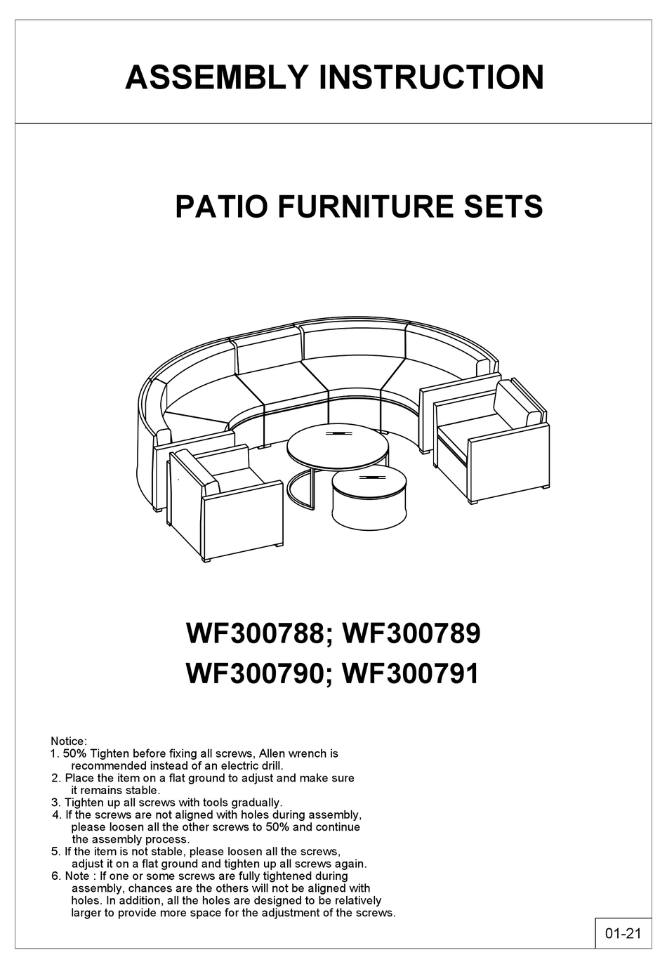 LOWES WF300788 ASSEMBLY INSTRUCTION MANUAL Pdf Download ManualsLib