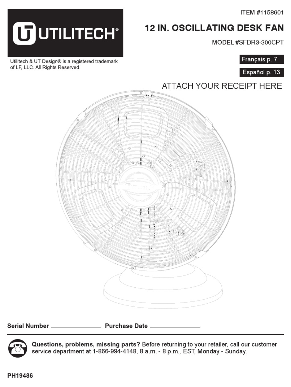 UTILITECH SFDR3300CPT MANUAL Pdf Download ManualsLib