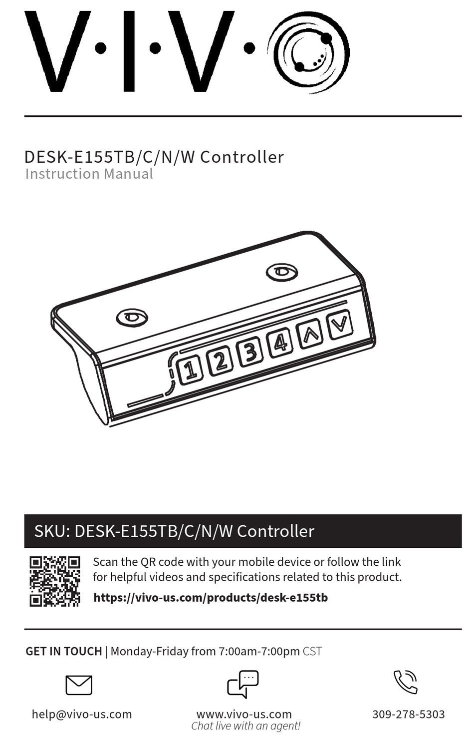 VIVO DESK-E155TC INSTRUCTION MANUAL Pdf Download | ManualsLib