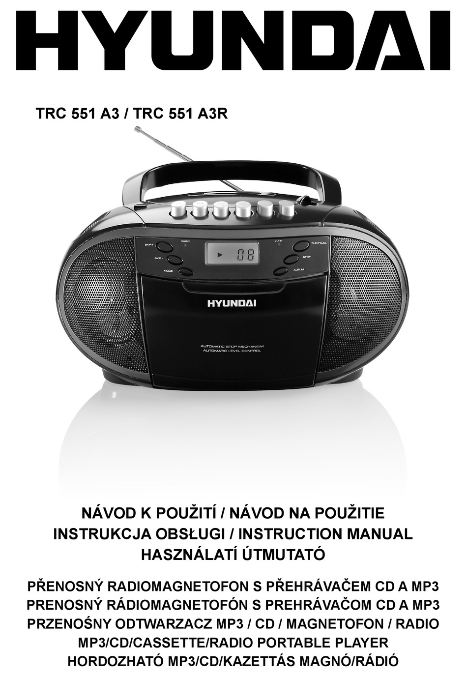 HYUNDAI TRC 551 A3 INSTRUCTION MANUAL Pdf Download ManualsLib