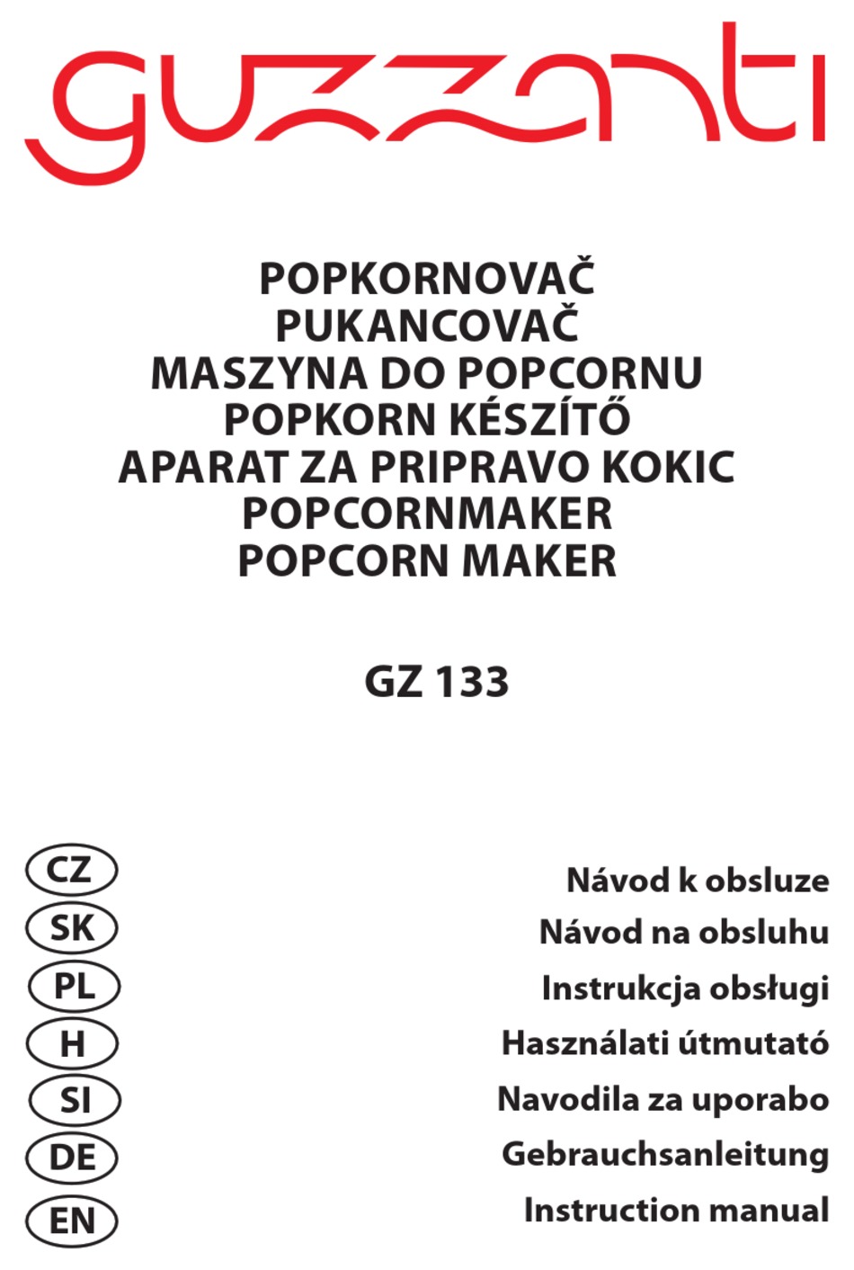 GUZZANTI GZ 133 INSTRUCTION MANUAL Pdf Download ManualsLib