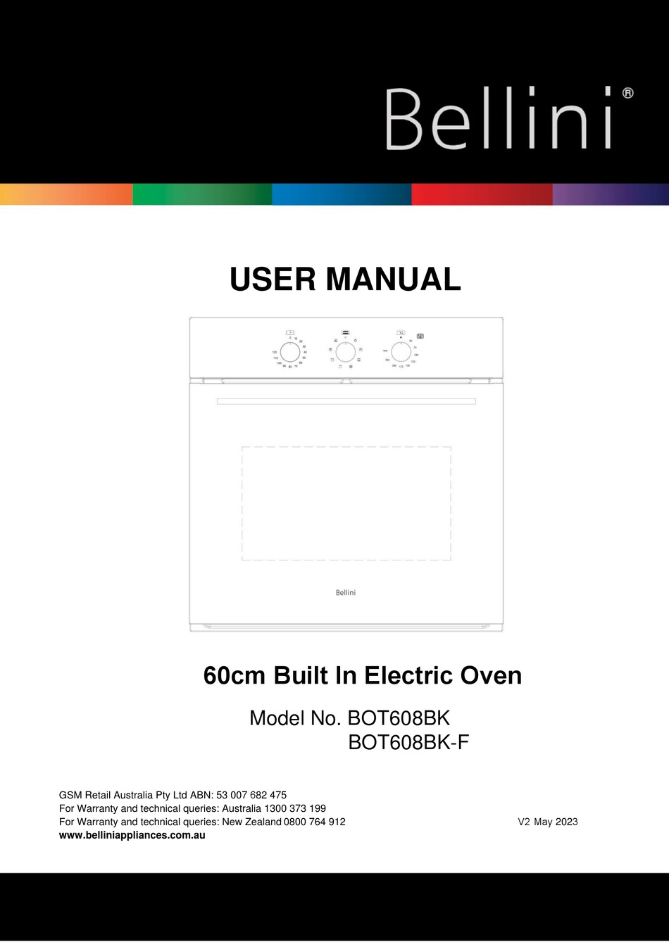 Bellini Bot608bk User Manual Pdf Download Manualslib 3159