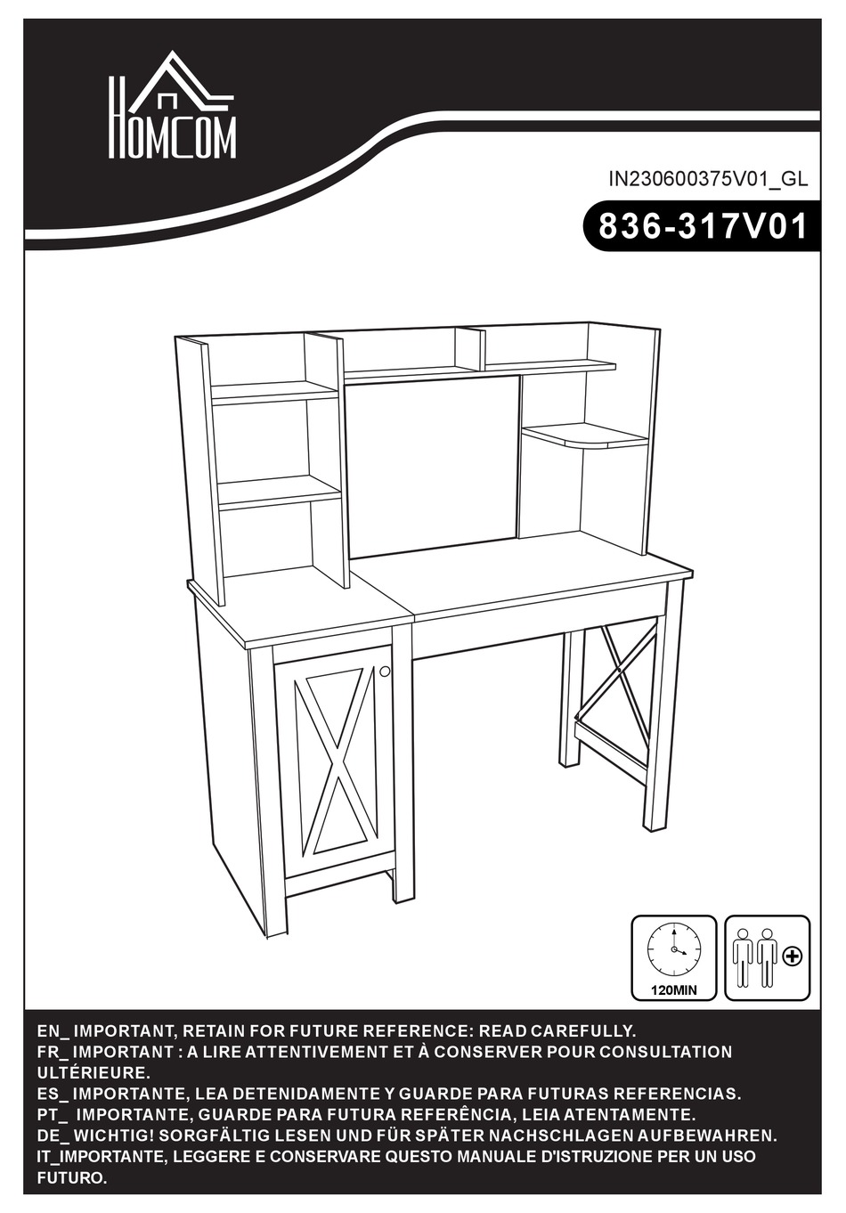 HOMCOM 836-317V01 MANUAL Pdf Download | ManualsLib