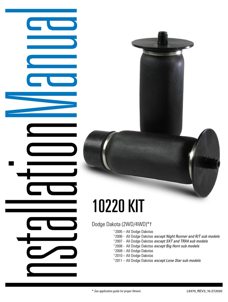 PACBRAKE 10220 KIT INSTRUCTION MANUAL Pdf Download ManualsLib