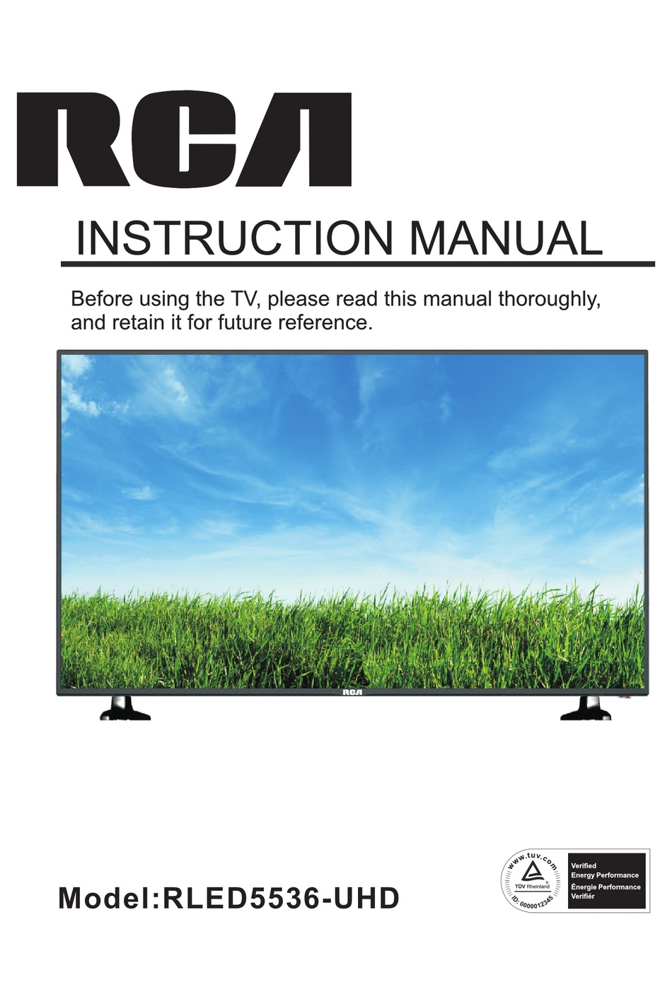 RCA RLED5536-UHD INSTRUCTION MANUAL Pdf Download | ManualsLib