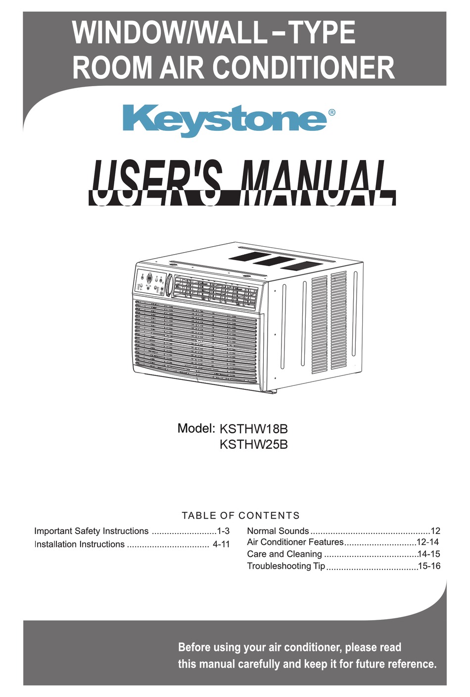KEYSTONE KSTHW18B USER MANUAL Pdf Download ManualsLib