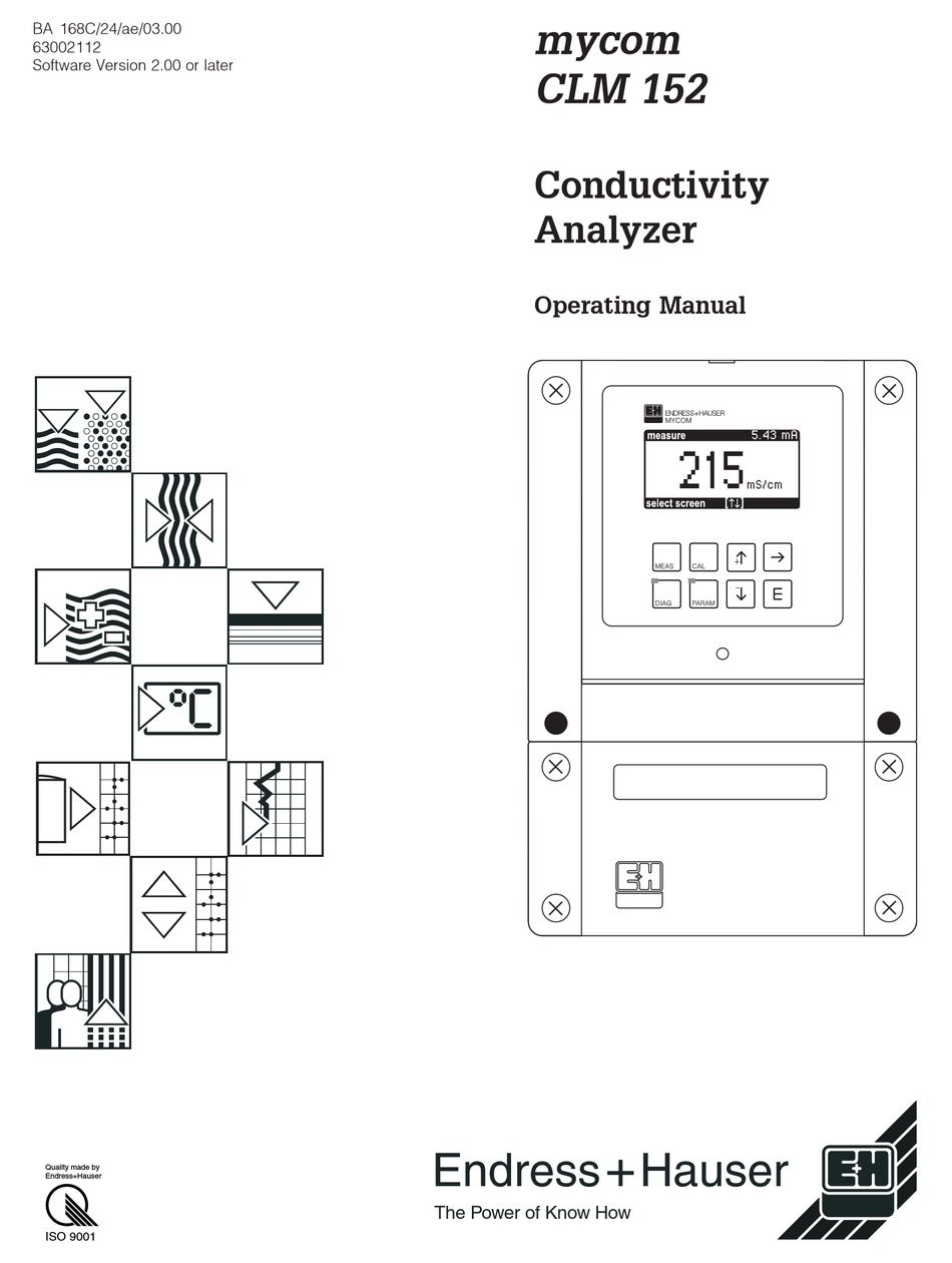 ENDRESS+HAUSER CLM 152 OPERATING MANUAL Pdf Download ManualsLib