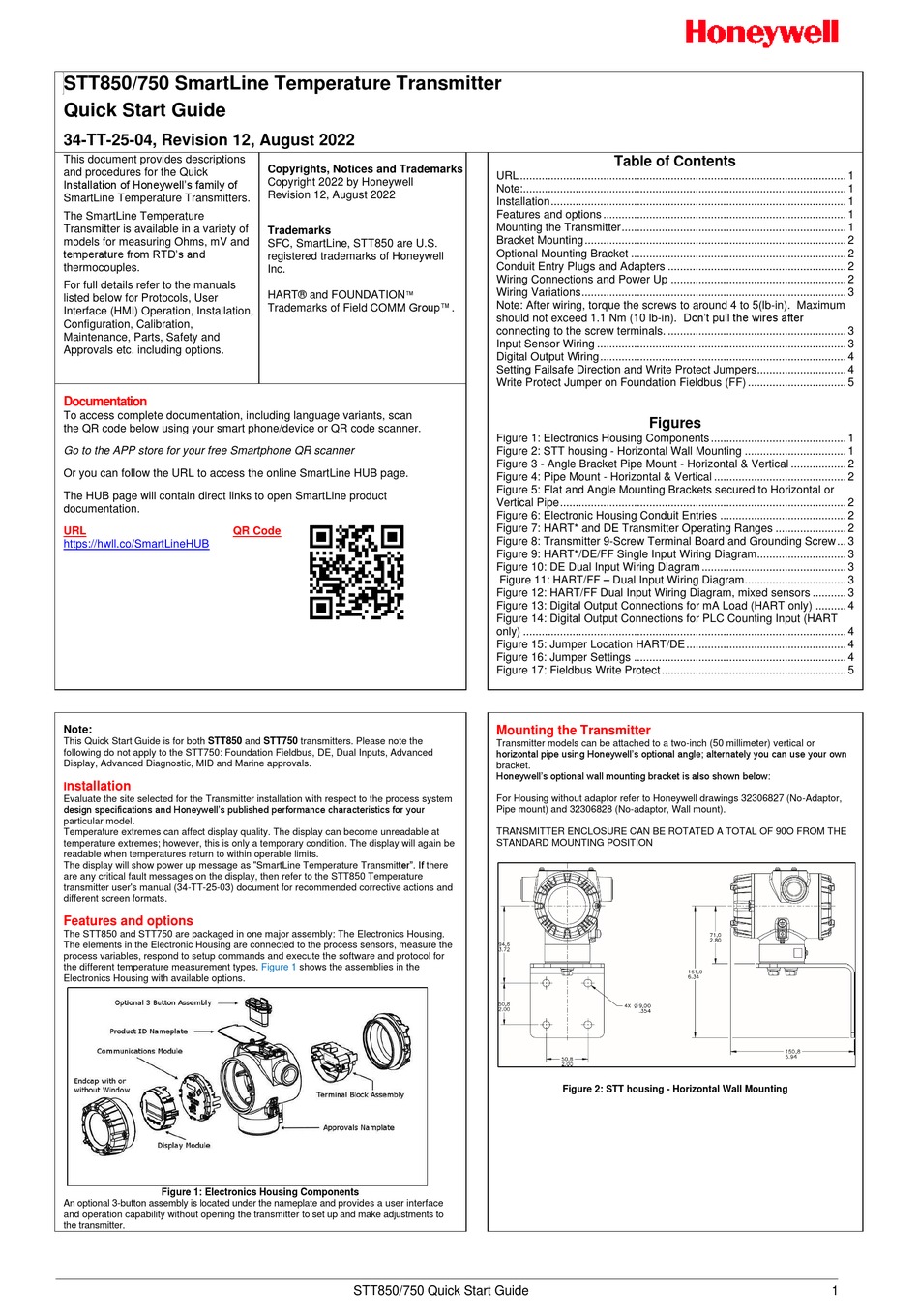 HONEYWELL SMARTLINE STT850 QUICK START MANUAL Pdf Download ManualsLib