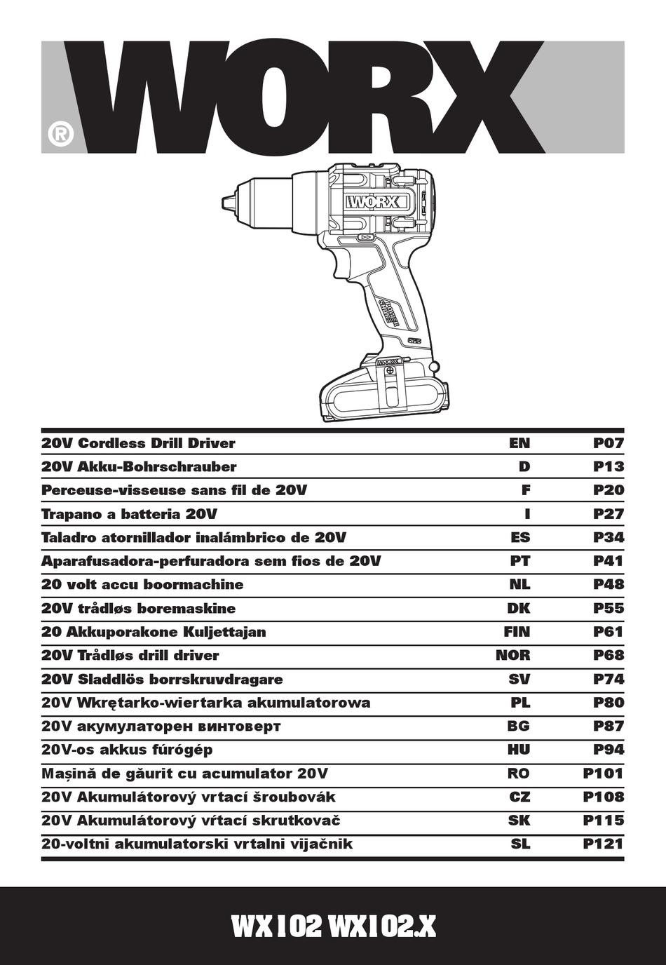 WORX WX102.9 ORIGINAL INSTRUCTIONS MANUAL Pdf Download ManualsLib