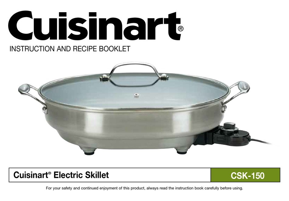 CUISINART CSK150P1 INSTRUCTION AND RECIPE BOOKLET Pdf Download | ManualsLib