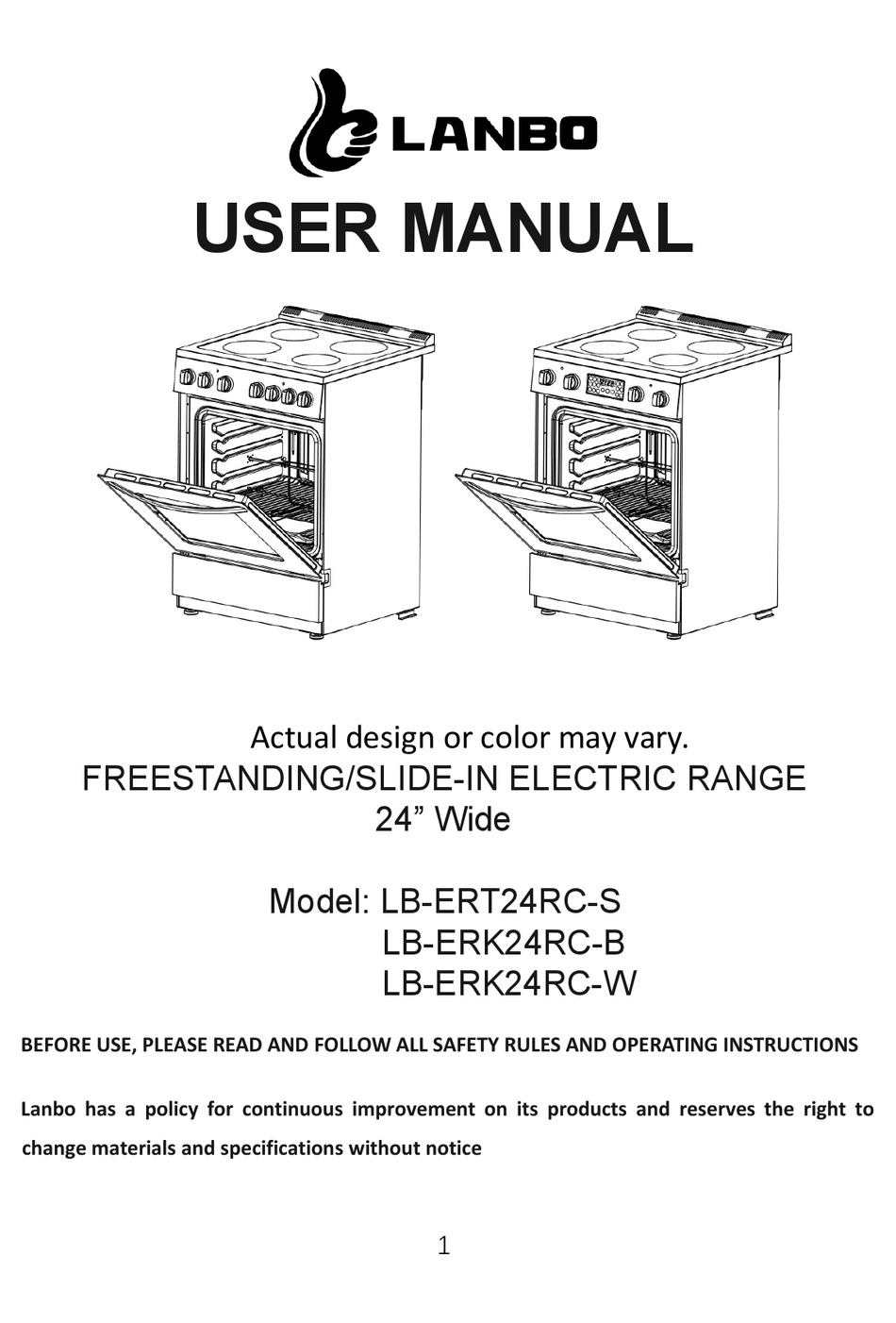 LANBO LB-ERT24RC-S USER MANUAL Pdf Download | ManualsLib