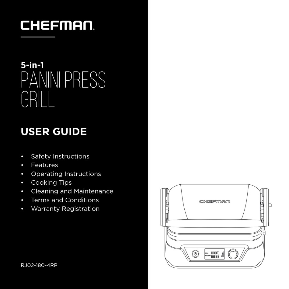 CHEFMAN RJ02-180-4RP USER MANUAL Pdf Download | ManualsLib