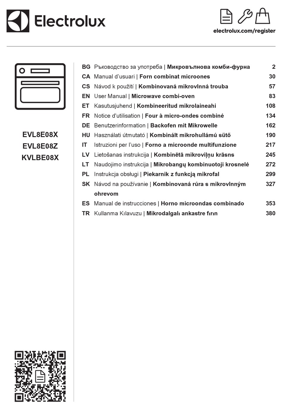 ELECTROLUX EVL8E08X USER MANUAL Pdf Download | ManualsLib