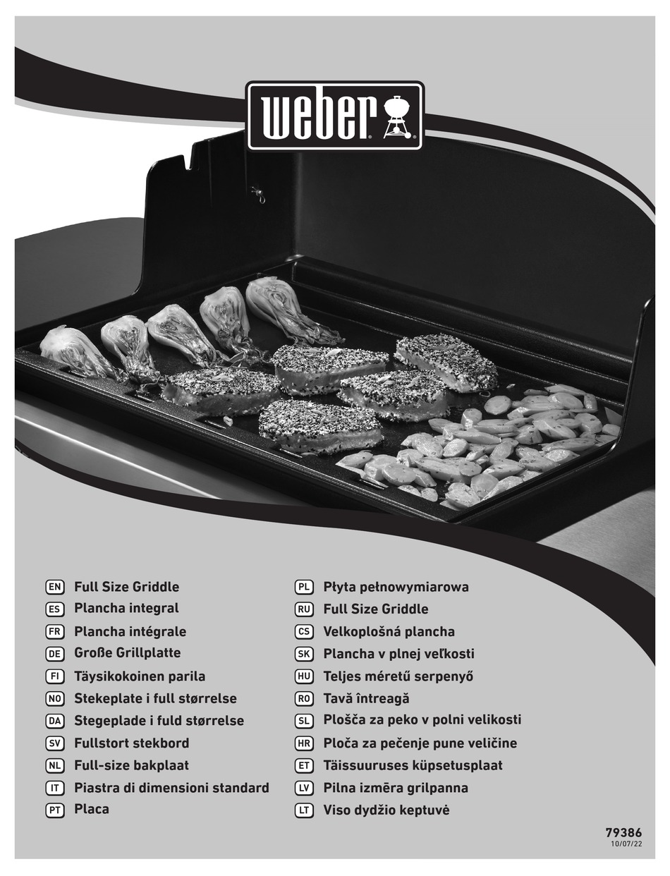 WEBER 79386 MANUAL Pdf Download ManualsLib