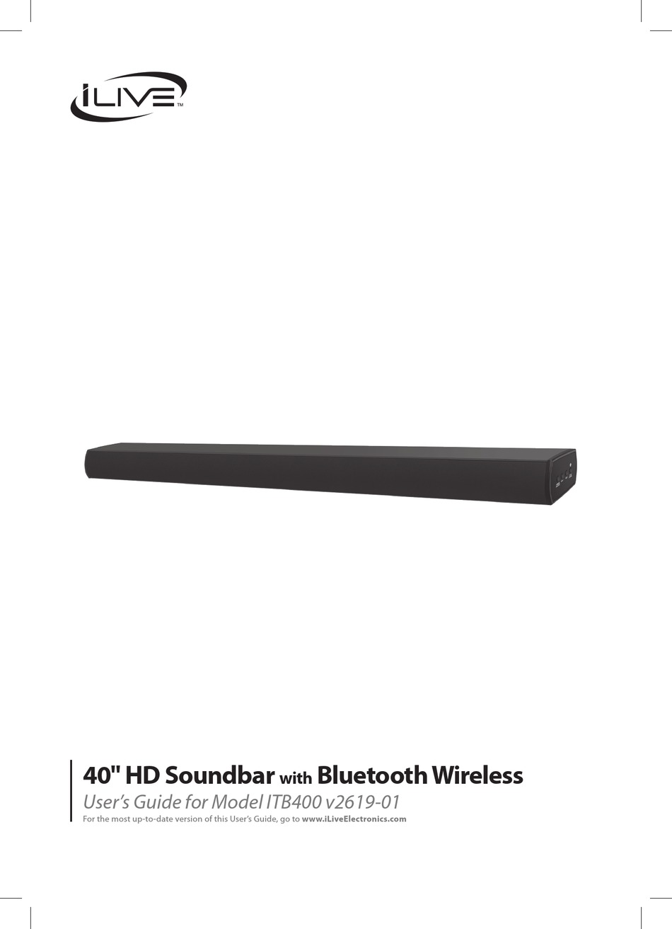 ILIVE ITB400 USER MANUAL Pdf Download ManualsLib