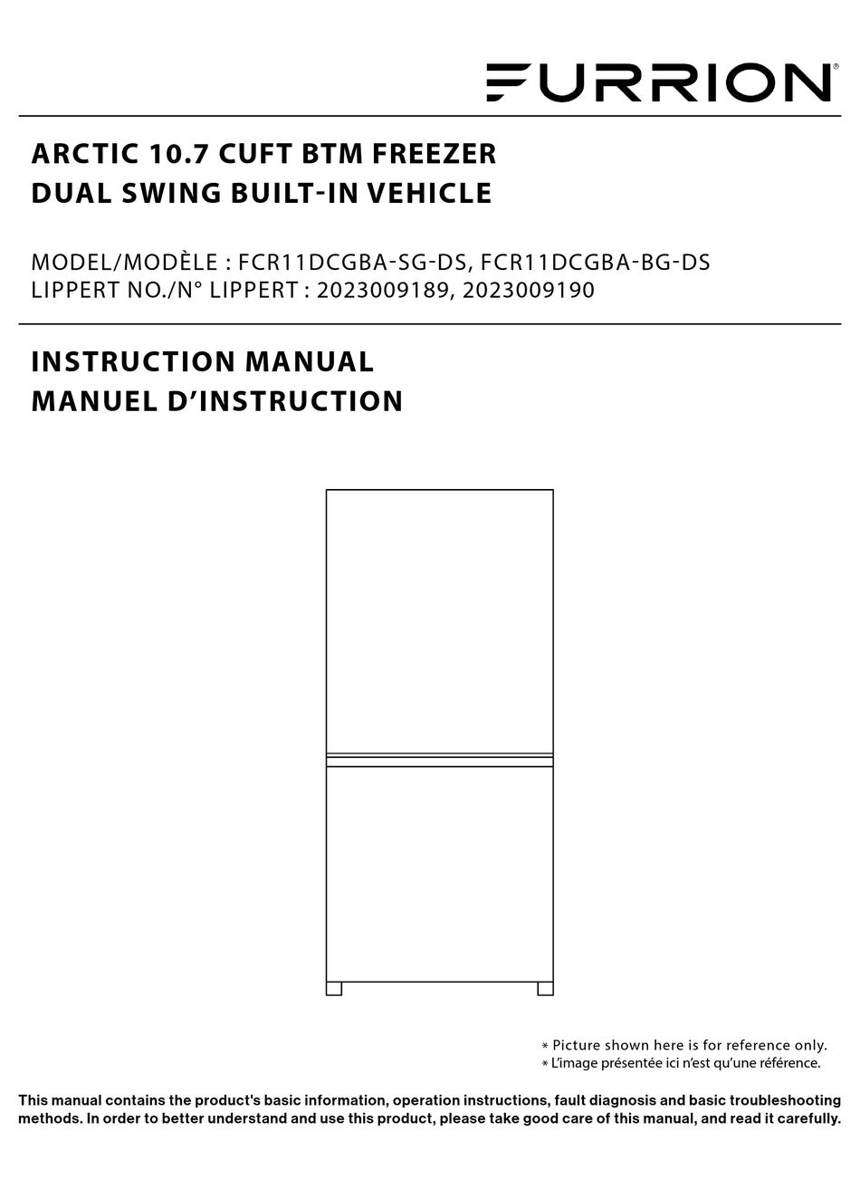 FURRION ARCTIC FCR11DCGBASGDS INSTRUCTION MANUAL Pdf Download ManualsLib