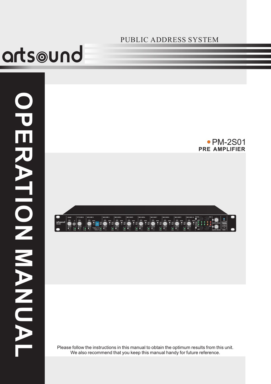 ARTSOUND PM-2S01 OPERATION MANUAL Pdf Download | ManualsLib