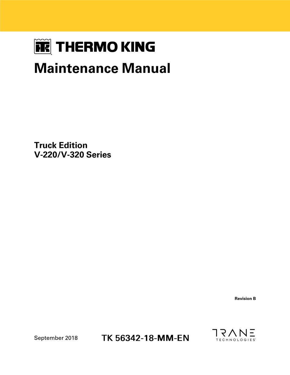 THERMO KING V220 SERIES MAINTENANCE MANUAL Pdf Download ManualsLib