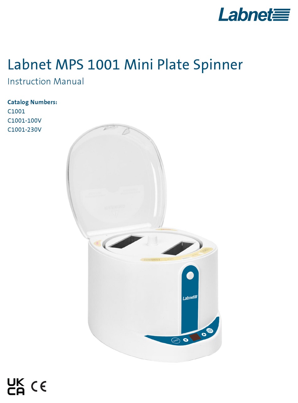 MPS 1001 MINI PLATE SPINNER INSTRUCTION MANUAL Pdf Download