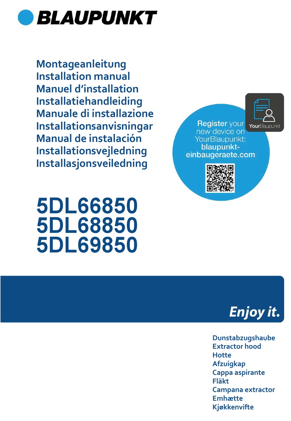 BLAUPUNKT 5DL68850 INSTALLATION MANUAL Pdf Download ManualsLib