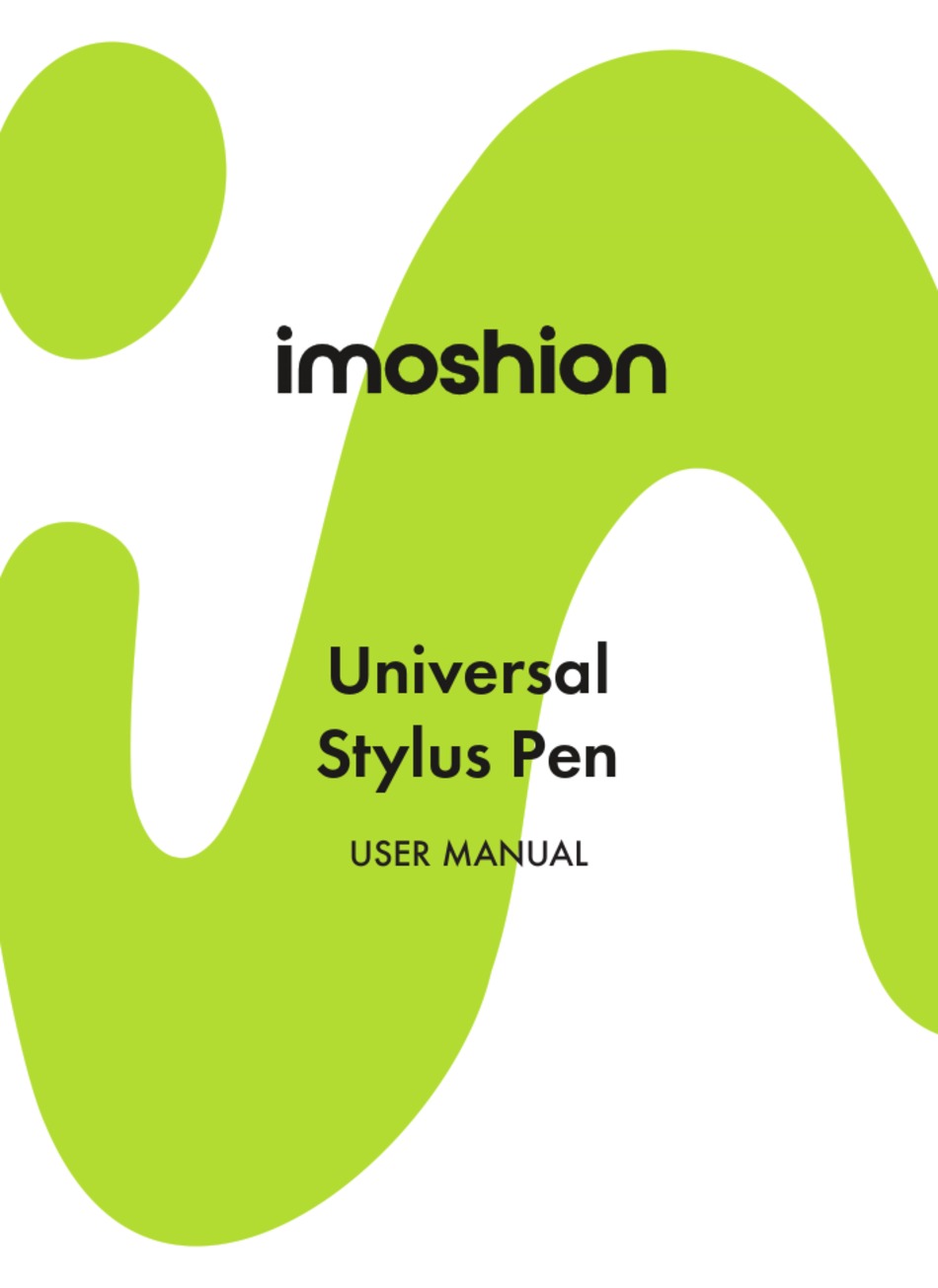 IMOSHION UNIVERSAL STYLUS PEN USER MANUAL Pdf Download ManualsLib