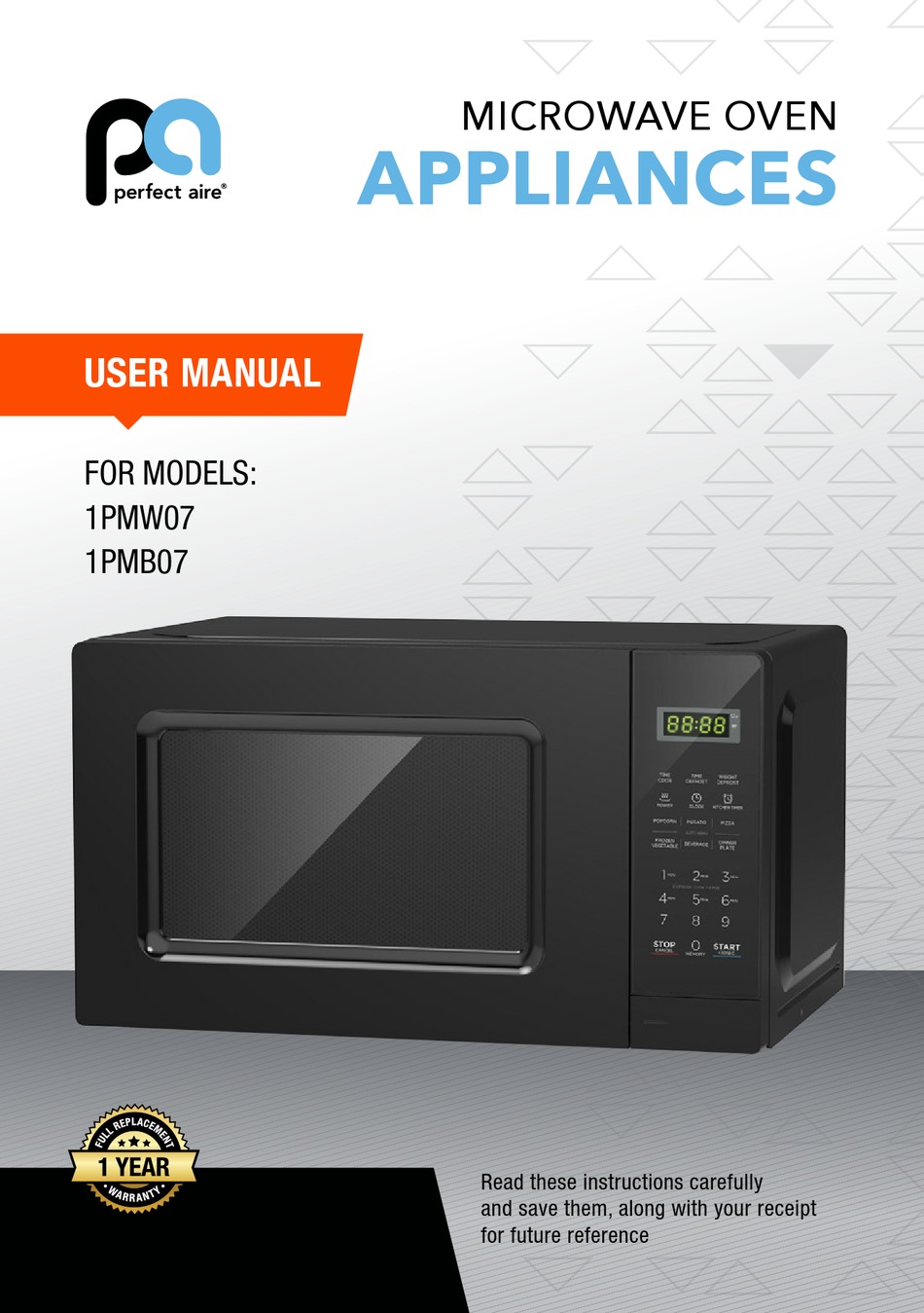 PERFECT AIRE 1PMW07 USER MANUAL Pdf Download ManualsLib