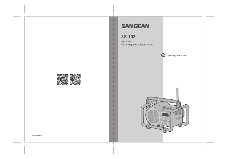 SANGEAN SG102 OPERATING INSTRUCTIONS MANUAL Pdf Download ManualsLib