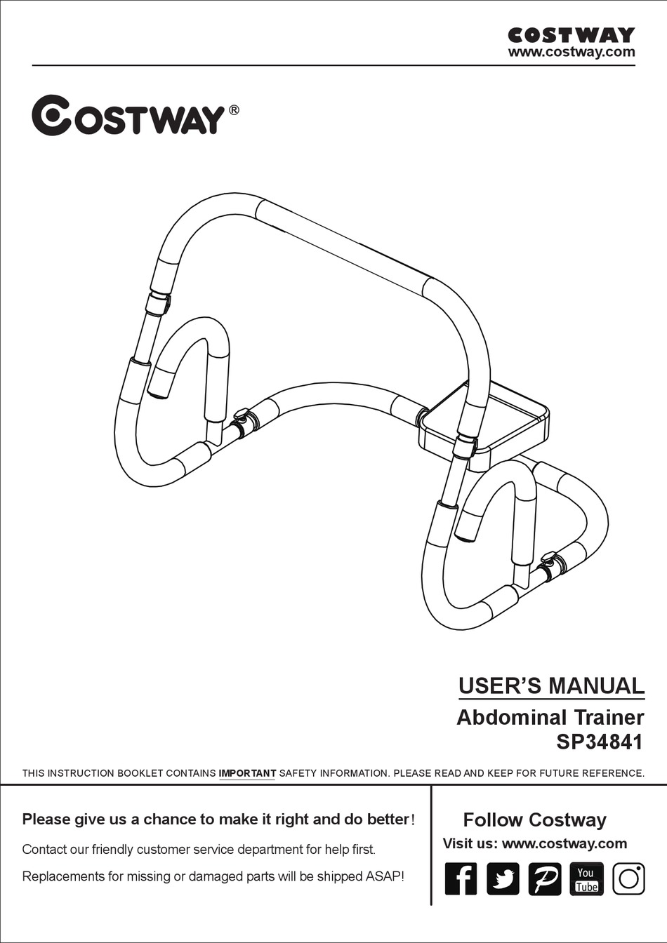 COSTWAY SP34841 USER MANUAL Pdf Download ManualsLib