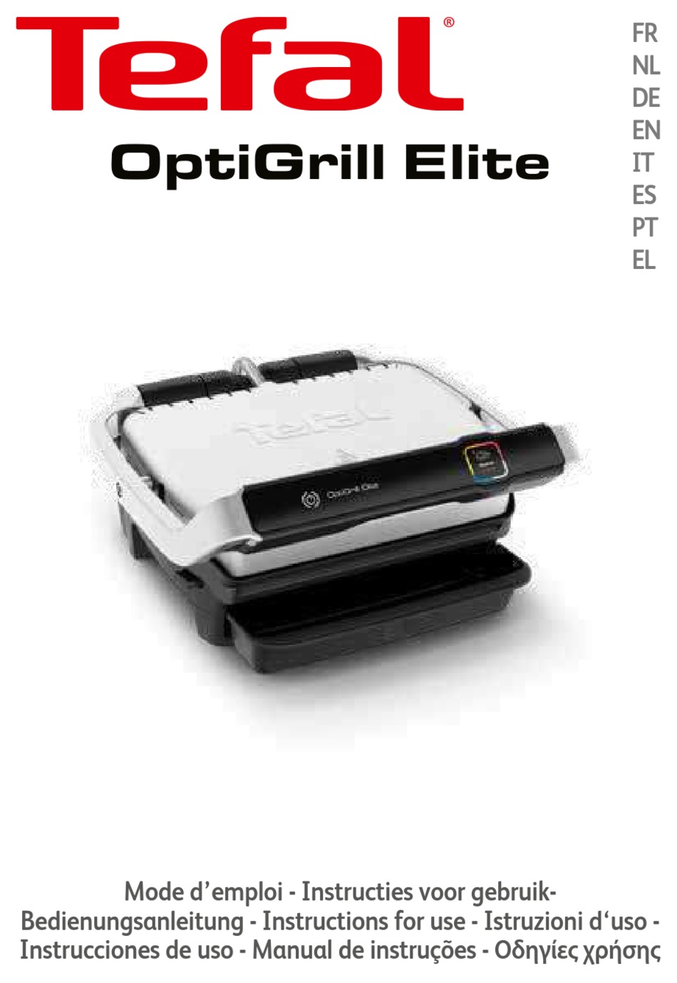 TEFAL OPTIGRILL ELITE INSTRUCTIONS FOR USE MANUAL Pdf Download ManualsLib