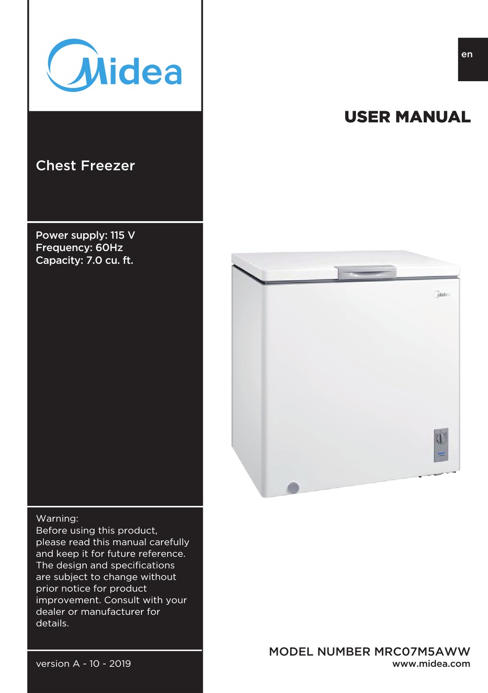 MIDEA MRC07M5AWW USER MANUAL Pdf Download ManualsLib